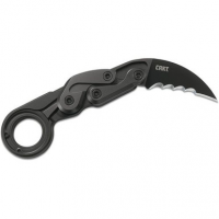 CRKT Provoke Karambit 2.4 in Black Combo Blade Aluminum