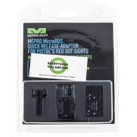 Meprolight USA 88071500 Mepro MicroRDS w/Adapter & Backup Sights Black 1x 3 MOA Glock MOS