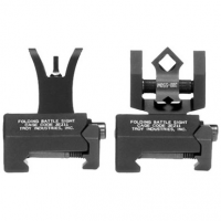 Troy SSIGIARSMBT BattleSight Micro Set HK Front/Round Rear Weapons w/Raised Top Rail Picatinny Rail Mount Aluminum Black