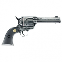 Chiappa Firearms 340089 SAA 1873 22 LR 6rd 4.75" Overall Antique Steel with Black Polymer Grip