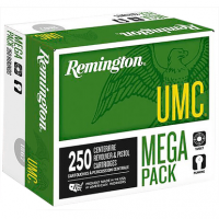 Remington Ammunition 23731 UMC Mega Pack 38 Special 130 gr Full Metal Jacket 250 Per Bulk Box