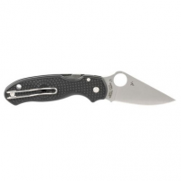 Spyderco C223PBK Para 3 Lightweight 2.92" Folding Clip Point Plain CTS BD1 Stainless Steel Blade/FRN Black Handle