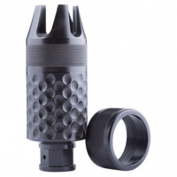 Spikes SAKB900 Barking Spider2 Krinkov Muzzle Brake 9mm Chromoly Steel Black