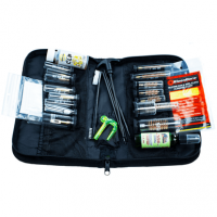 KleenBore TAC100 Tactical Maintenance System Multi-Caliber/12 Gauge/Black Zippered Pouch Case