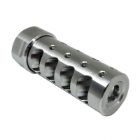 American Precision Arms G3A1222S The Answer Gen 3 Micro Bastard Brake Stainless Steel with 1/2"-28 tpi Threads, 2.20" OAL & .600"-.750" Diameter for 223 Rem AR-Platform & Hunting Rifles