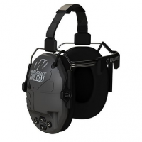 Walkers GWP-DFM-BTN Firemax Digital BFN Muff Polymer Black Ear Cups with Black Headband & White Logo