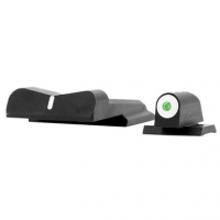 XS SIGHTS SW0024S3 DXW Big Dot S&W M&P Shield Green Tritium w/White Outline Front Black w/White Stripe Rear