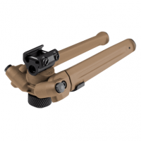 Magpul MAG941FDE Bipod 1913 Picatinny Rail Attachment, Flat Dark Earth Mil-Spec Anodized Aluminum, 6.80-10.30" Vertical Adjustment, Rubber Feet for AR-Platform