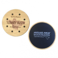 Woodhaven WH086 Anodized Ninja Friction Call Attracts Turkeys Black/Natural Aluminum/Wood