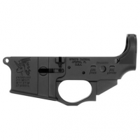 Spikes STLS030 Snowflake Stripped Lower Receiver Multi-Caliber 7075-T6 Aluminum Black Anodized for AR-15