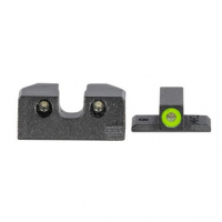 Meprolight USA 401103111 Mepro Hyper-Bright Self-Illuminated Sights Fixed Tritium Green Front & Rear Black Frame for Sig P-Series