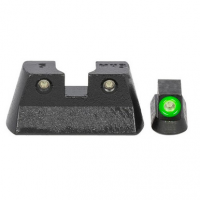 Meprolight USA 477773111 Mepro Hyper-Bright Self-Illuminated Sights Fixed Tritium Green Front & Rear Black Frame for CZ 75