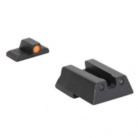 Meprolight USA 415453131 Mepro Hyper-Bright Self-Illuminated Sights Fixed Tritium Orange Front, Green Rear Black Frame for HK 45, 45C, VP9