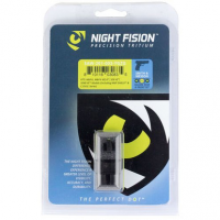 Night Fision SAW201003YGZ Night Sight Set Square S&W M&P/SD9 VE/SD40 VE Green Tritium w/Yellow Outline Black