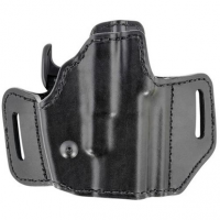 Bianchi 51831 Allusion Assent Pro-Fit OWB Size 11 Black Leather Belt Slide Compatible w/Glock 26/S&W M&P Shield/S&W M&P Compact/FN FNS Compact Belt Up to 1.50" Wide Right Hand