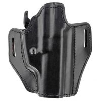 Bianchi 56831 Allusion Assent Pro-Fit OWB Size 18 Black Leather Belt Slide Fits S&W M&P Fits CZ 75 Fits FN FNS Right Hand