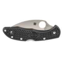 Spyderco C11FPWCBK Delica 4 Lightweight 2.87" Folding Wharncliffe Plain VG-10 Stainless Steel Blade/FRN Black Handle