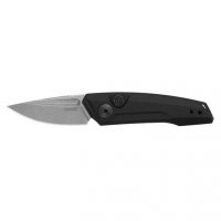 Kershaw 7250 Launch 9 1.80" Folding Drop Point Plain CPM 154 SS Blade Black Anodized Aluminum Handle