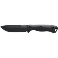 Ka-Bar BK16 Becker 4.38" Fixed Drop Point Plain Black 1095 Cro-Van Blade Black Ultramid Handle