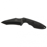 Ka-Bar 2486 TDI Hell Fire 3.56" Fixed Recurve Tanto Plain 1095 Cro-Van Blade Black Ultramid Handle