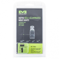 Meprolight USA 106623101 Mepro Tru-Dot Fixed Sights Self-Illuminated Green Tritium Front & Rear with Black Frame for Beretta M9, M92