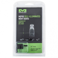 Meprolight USA 127403101 Mepro Tru-Dot Fixed Sights Self-Illuminated Green Tritium Front & Rear with Black Frame for S&W SD VE, Sigma