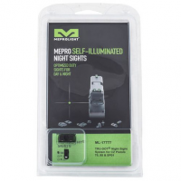 Meprolight USA 177763101 Mepro Tru-Dot Fixed Sights Self-Illuminated Green Tritium Front & Rear with Black Frame for CZ 75, 85, 75 SP01