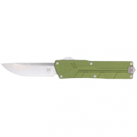 CobraTec Knives Paragon OTF Plain Satin VG-10 SS Blade Green Auto Knife