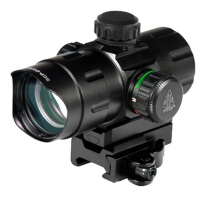 UTG 4.2" ITA CQB Dot Sight - Black Hardcoat Anodized, 1x39mm Tube Diameter, 4 MOA Red/Green Dual Illuminated Dot - SCPDS3840W