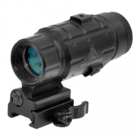 UTG 3X Magnifier - Black Hardcoat Anodized, 3x37mm - SCPMF3WEQS