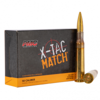 PMC X-Tac Match 50 BMG 740 gr Solid Brass Ammunition - 50XM