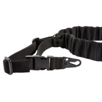 Blue Force Gear UDC200BGHKBK UDC Sling made of Black Cordura with 35"-55" OAL, 2" W, Padded Bungee Single-Point Design & Snap Hook for AR Platform