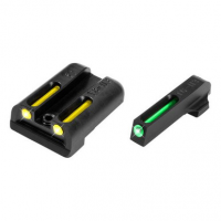 TruGlo TG-131ST2Y TFO Square Tritium/Fiber Optic Green Front/U-Notch Yellow Rear Nitride Fortress Frame for Sig P-Series with #6 Front & #8 Rear