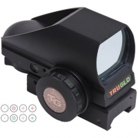 Truglo TG8380B Tru-Brite Dual Color 1x 34mm Multi-Reticle Dual Illuminated Red/Green 4 Pattern CR2032 Lithium Black