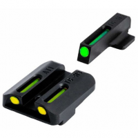 TruGlo TG-TG131ST1Y TFO Square Tritium/Fiber Optic Green Front/U-Notch Yellow Rear Nitride Fortress Frame for Sig P-Series with #8 Front & Rear