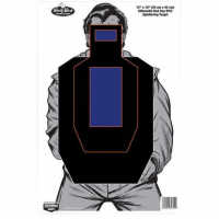 Birchwood Casey 35721 Dirty Bird Bad Guy Silhouette Hanging Tagboard Target 12" x 18" 100 Per Pack