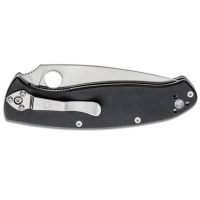 Spyderco C142GP Resilience 4.25" Folding Drop Point Plain 8Cr13MoV SS Blade /G10 Black Handle