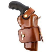 Galco WG2104 Wheelgunner 2.0 OWB Tan Leather Belt Slide Fits S&W L Frame/Ruger Security-Six/4" Barrel Ambidextrous