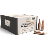 Nosler 53434 RDF Match 30 Cal .308 210 gr Hollow Point Boat Tail/ 100 Per Box