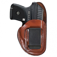 Bianchi 19232 100 Professional IWB Size 10A Tan Leather Belt Clip Compatible w/Glock 26/27/S&W M&P Compact, Belt 1.75" Wide Right Hand