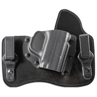 Galco KT826B KingTuk Deluxe IWB Black Kydex/Leather UniClip Fits S&W M&P Shield Right Hand