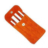 Spyderco 4 Stone Ceramic File Set Fine Grit Snap Front Suede Pouch