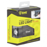 SME SME-WLLP Tactical Handgun Light White Cree LED 250 Lumens CR-123 Battery Black Aluminum with Red Laser