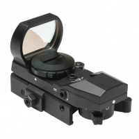 NcStar Red Four Reticle Reflex Sight with 3 MOA Multi Reticle, QR Mount, Black Anodized, 1x24mm x 34mm - D4BQ