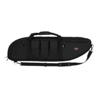 Tac Six 10928 Batallion Tactical Rifle Case 38" with 3 Mag Pockets, Front & Rear Accessory Pockets, Detachable Shoulder Strap & Black Finish