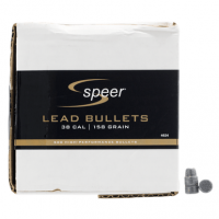 Speer 4624 Handgun 38 Cal .358 158 gr Lead Semi Wadcutter 500 Per Box