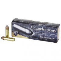 Alexander Arms AB400FPBOX Rifle Ammo 50 Beowulf 400 gr Flat Point (FP) 20 Bx/ 10 Cs