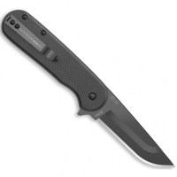 Outdoor Edge VX330A Razor VX3 EDC 3" Folding Drop Point Plain Black 420J2 SS Blade, Green G10 Handle