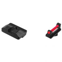 Truglo TG132G1 Brite-Site Fiber Optic Low Set Fits Glock 17/17L/19/22/23/24/26/27/33/34/35/38/39 Red Front Green Rear Black