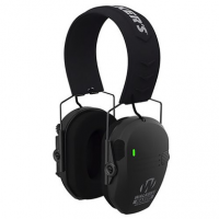 Walker's GWP-RSEMRC Razor Rechargeable Muff 21 dB Over the Head Polymer Black Ear Cups with Black Headband & White Logo